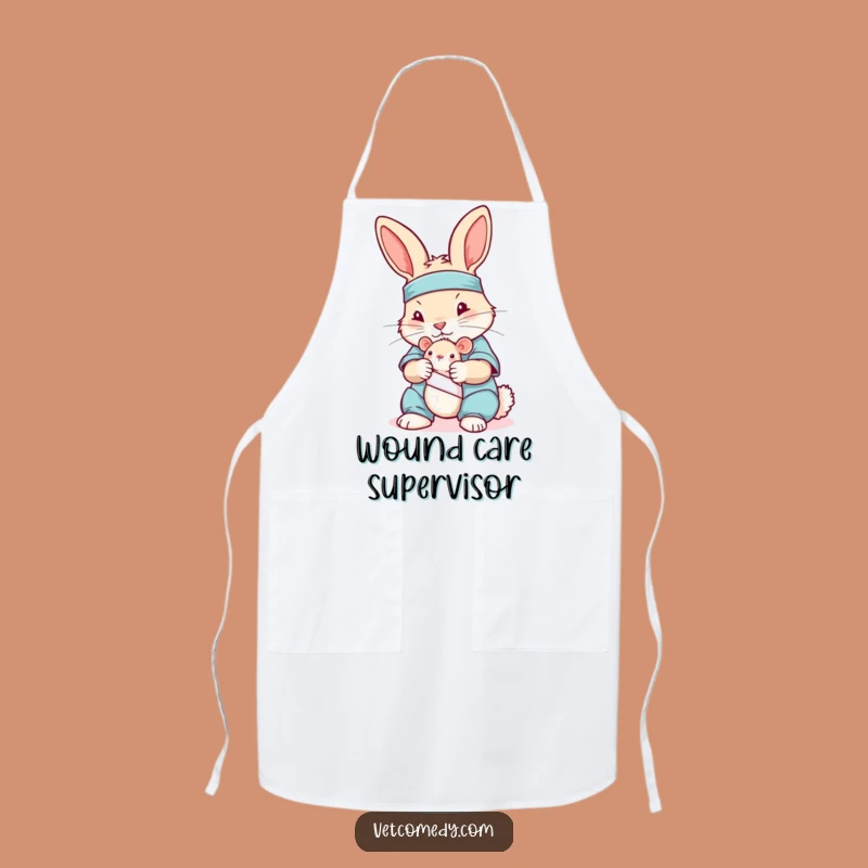 Funny Rabbit Nurse Apron: Playful Scrubs Bunny Toy Mouse Medic, Useful Funny Gift