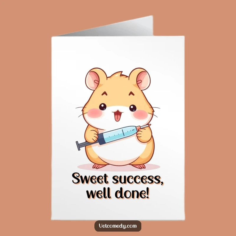 Free Printable Hamster Congratulations Card: Humorous DIY Downloadable Gift for Big News