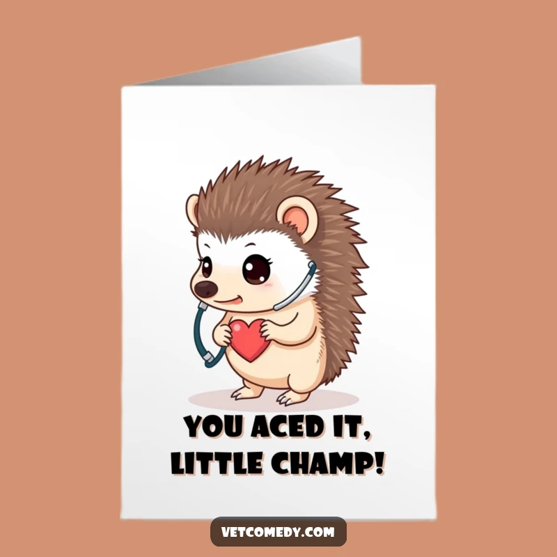 Free Printable Hedgehog Congratulations Card: Humorous DIY Downloadable Gift for Any Occasion