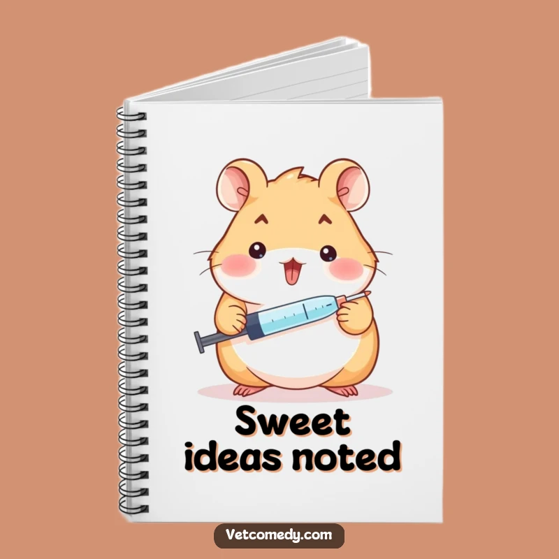 Funny Hamster Doctor Notebook - Cheerful Sweet Notes - Perfect Pet Lover Journal Gift
